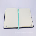 Classic design pu leather cover a5 journal with ribbon book mark